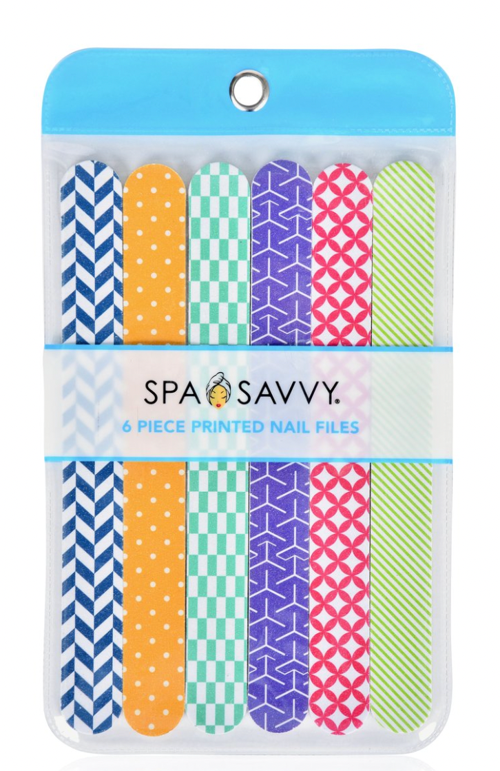 6 Piece Printed Nail Files