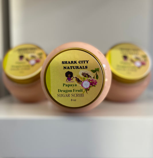Papaya Dragon Fruit Sugar Scrub