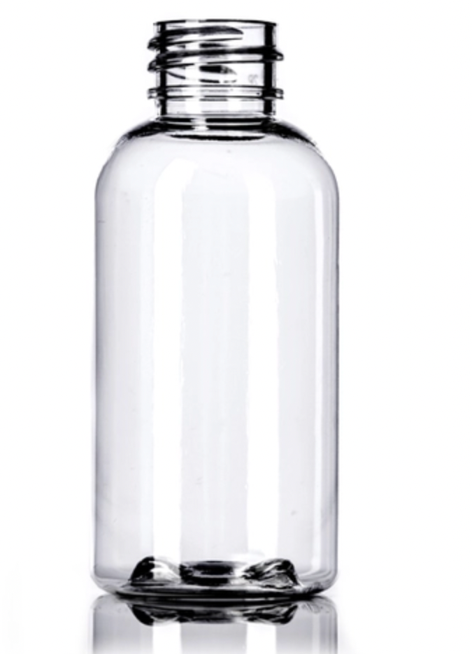 Wholesale Plastic Clear Boston Round Bottles 24/410 Bag of 50