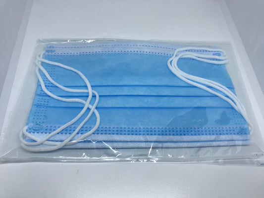 Face Masks With Ear Loops (3 pk)